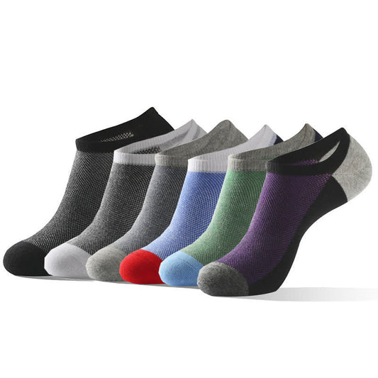 Plus Size Breathable Ankle Low Cut Socks(6 Pairs)