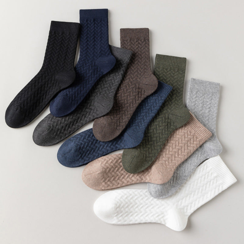 Plus Size Pure Cotton Quarter Socks (3 Pairs)