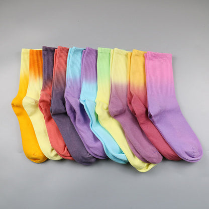 Plus Size Candy Colors Quarter Socks(5 Pairs)