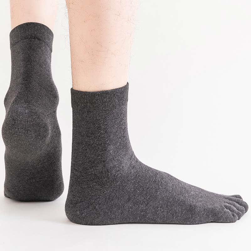 Plus Size Five Toes Antibacterial Alignment Socks(5 Pairs)