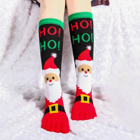 Plus Size Christmas Soft Tabi Socks(4 Pairs)