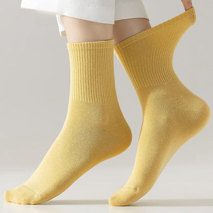 Plus Size Comfy Cotton Quarter Socks(6 Pairs)