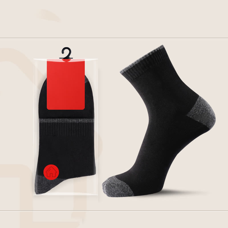 Plus Size Cotton Soft Quarter Socks(5 Pairs)
