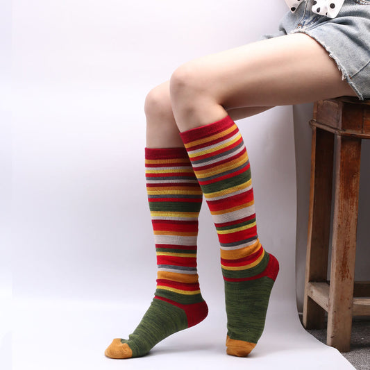 Christmas Colorful Knee High Socks(2 Pairs)