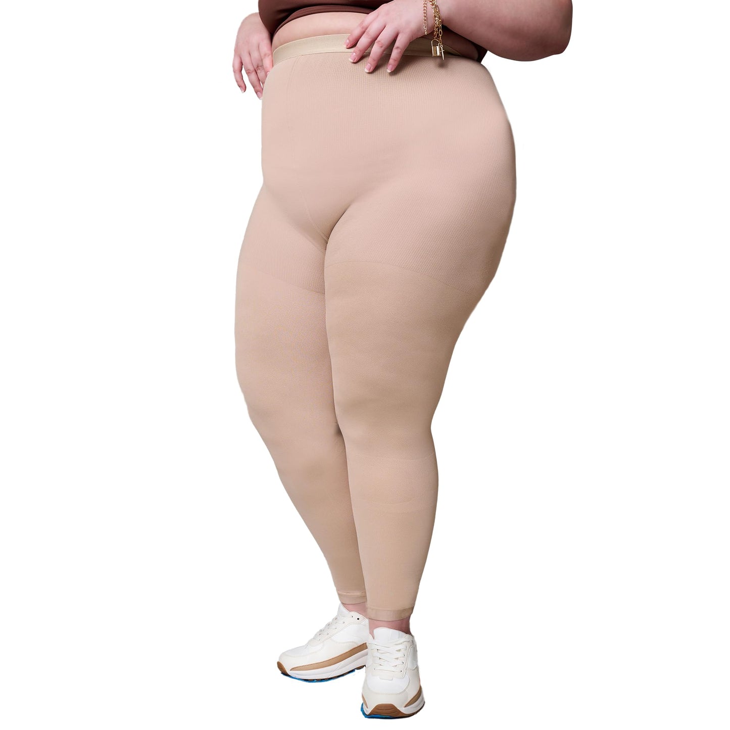 Plus Size Medical Footless Compression Tights(20-30mmHg)