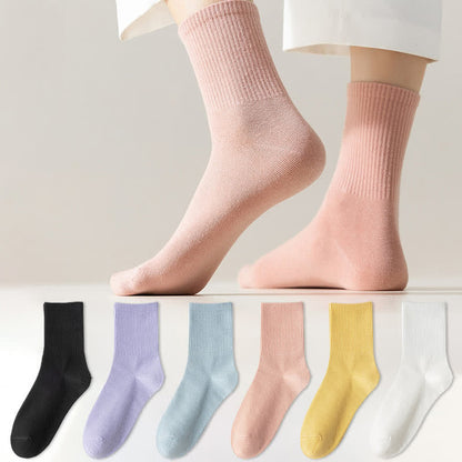 Plus Size Comfy Cotton Quarter Socks(6 Pairs)