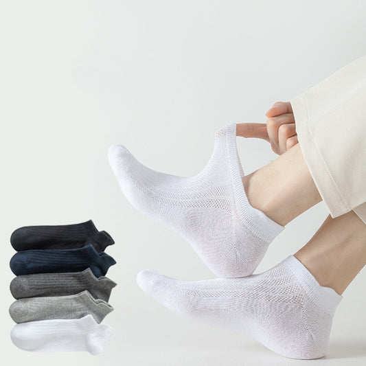 Plus Size Mesh Breathable Ankle Socks(10 Pairs)