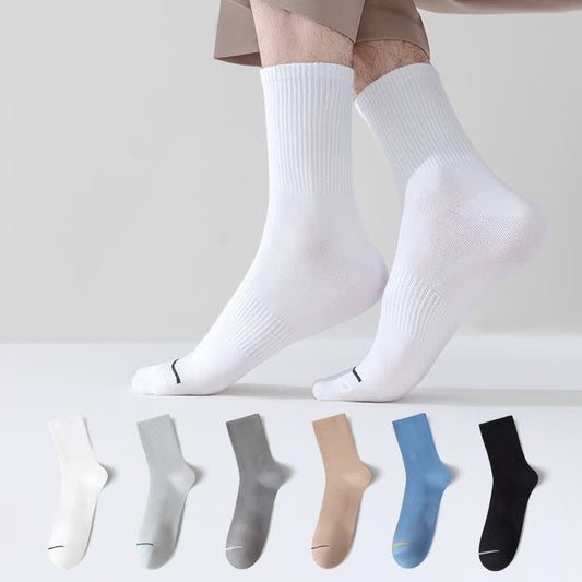 Plus Size Solid Comfy Quarter Socks(6 Pairs)