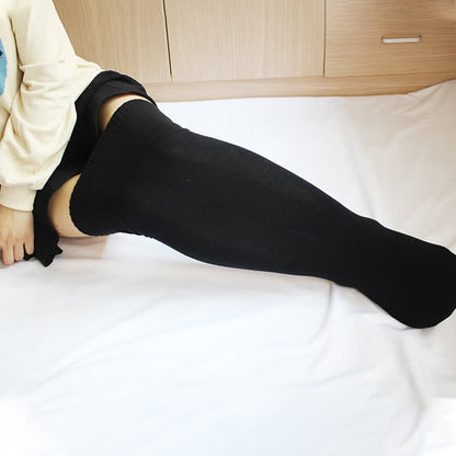 Plus Size Cotton Thick Thigh High Socks