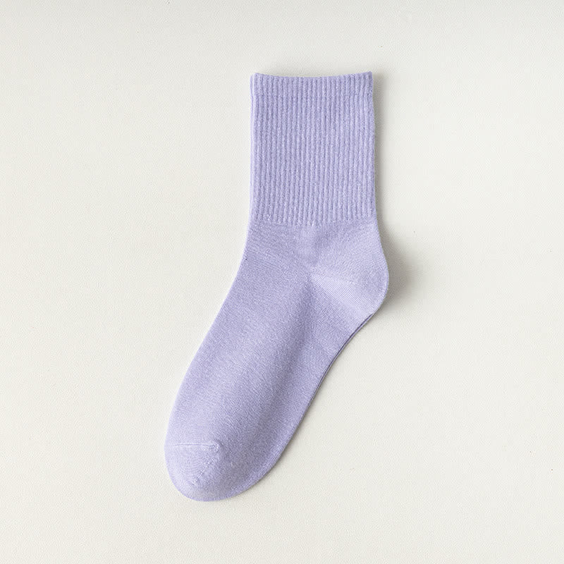 Plus Size Comfy Cotton Quarter Socks(6 Pairs)