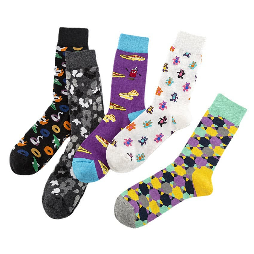 Plus Size Cheesecake Bear Crew Socks(5 Pairs)