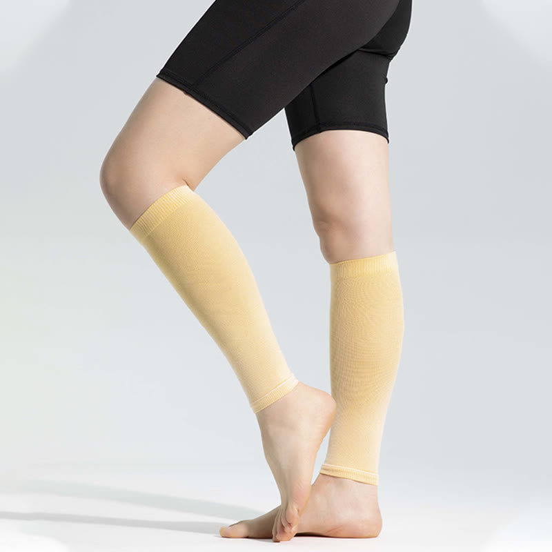 Ice Silk Footless Cool Compression Sleeve Socks Unisex