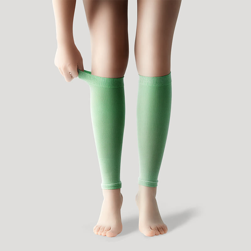 Ice Silk Footless Cool Compression Sleeve Socks Unisex