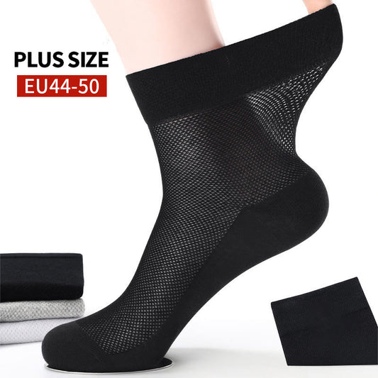 Plus Size Mesh Quarter Socks(10 Pairs)
