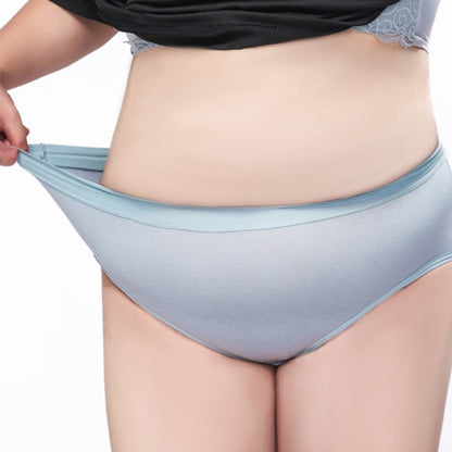 Plus Size Simple High Waisted Strentch Panty(4 Packs)