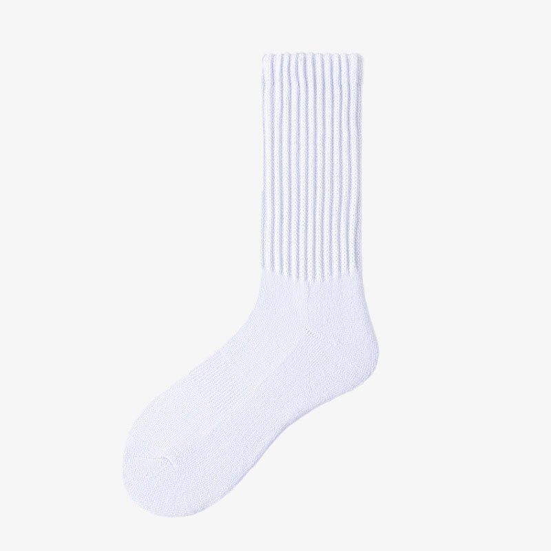 Plus Size Solid Color Stripes Quarter Socks(5 Pairs)