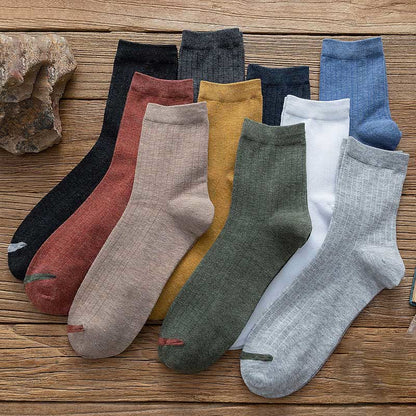 Plus Size Pure Color Liner Cotton Socks(6 Pairs)