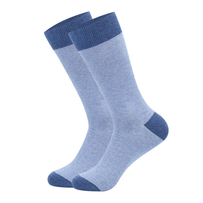 Plus Size Double Color Crew Socks(6 Pairs)