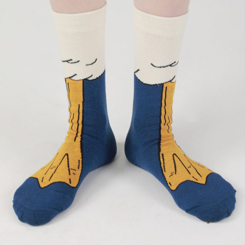 Plus Size Duck Feets Quarter Socks(3 Pairs)
