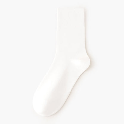 Solid Color High Elastic Quarter Socks(5 Pairs)
