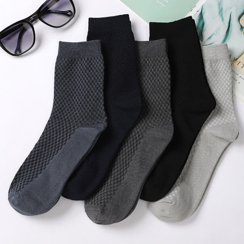 Plus Size Bamboo Fiber Quarter Socks(5 Pairs)