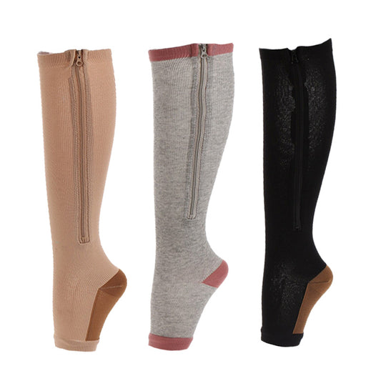 Plus Size Toeless Compression Socks(3 Pairs)