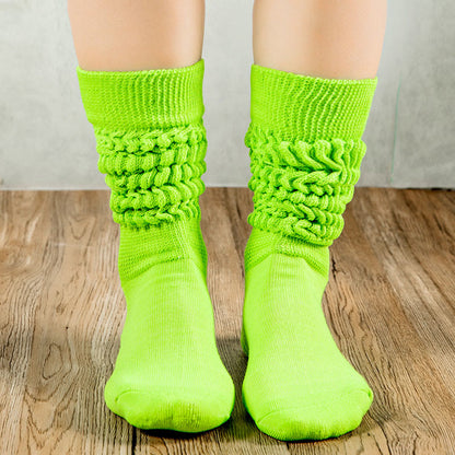 Candy Colored Soft Slouch Socks(2 Pairs)