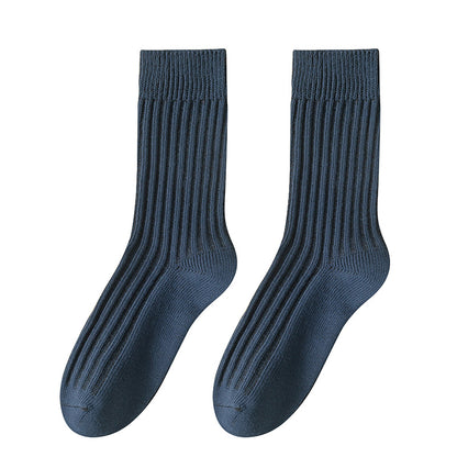 Plus Size Solid Color Thicken Quarter Socks(5 Pairs)