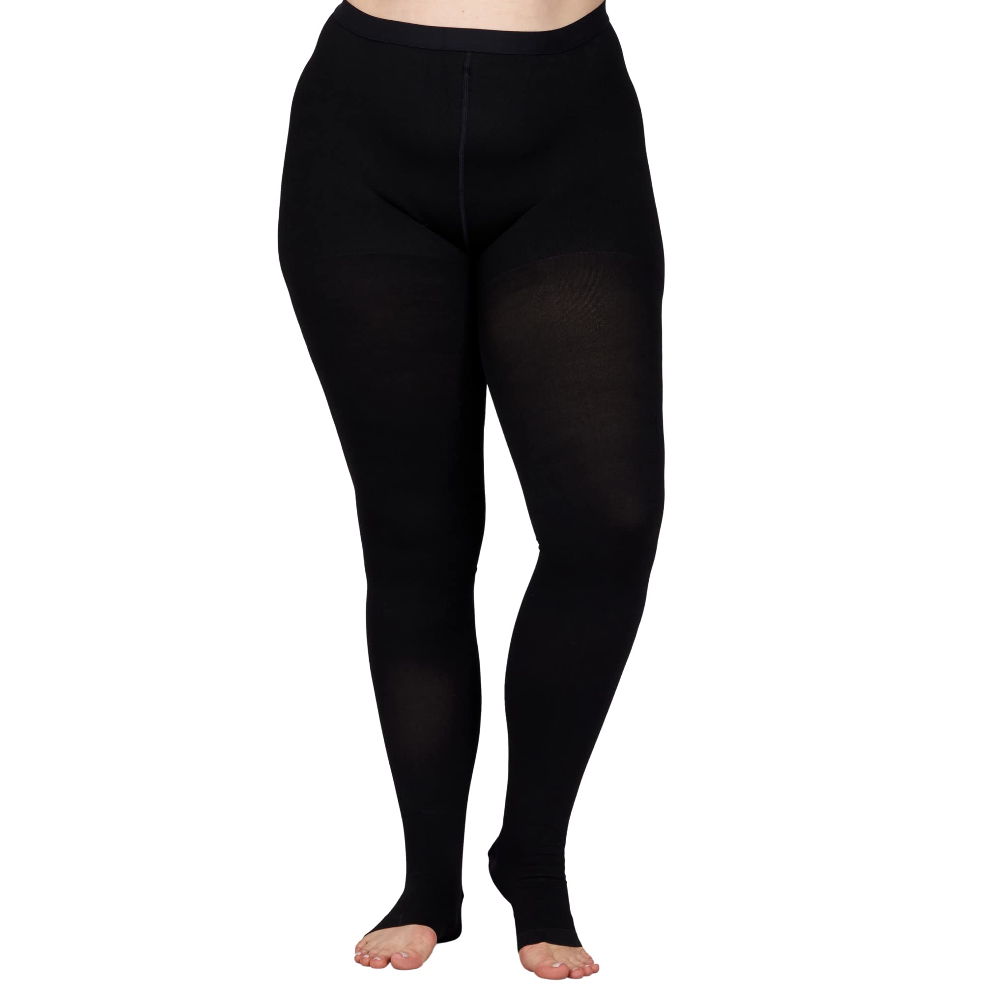 Plus Size Medical Toeless Compression Tights(15-20mmHg) – plusock