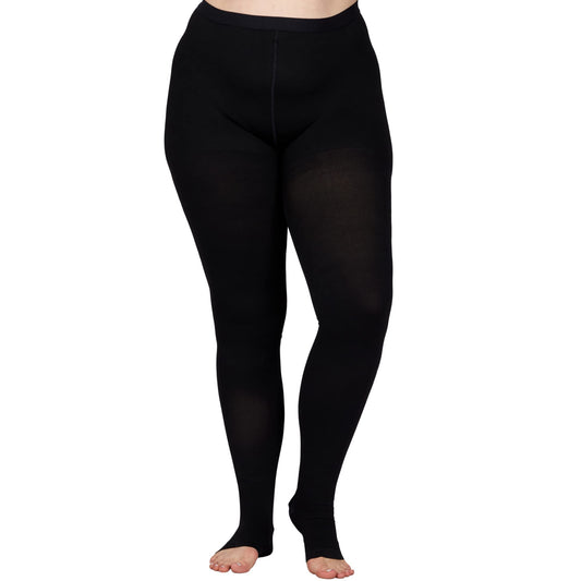Plus Size Medical Toeless Compression Tights(15-20mmHg)