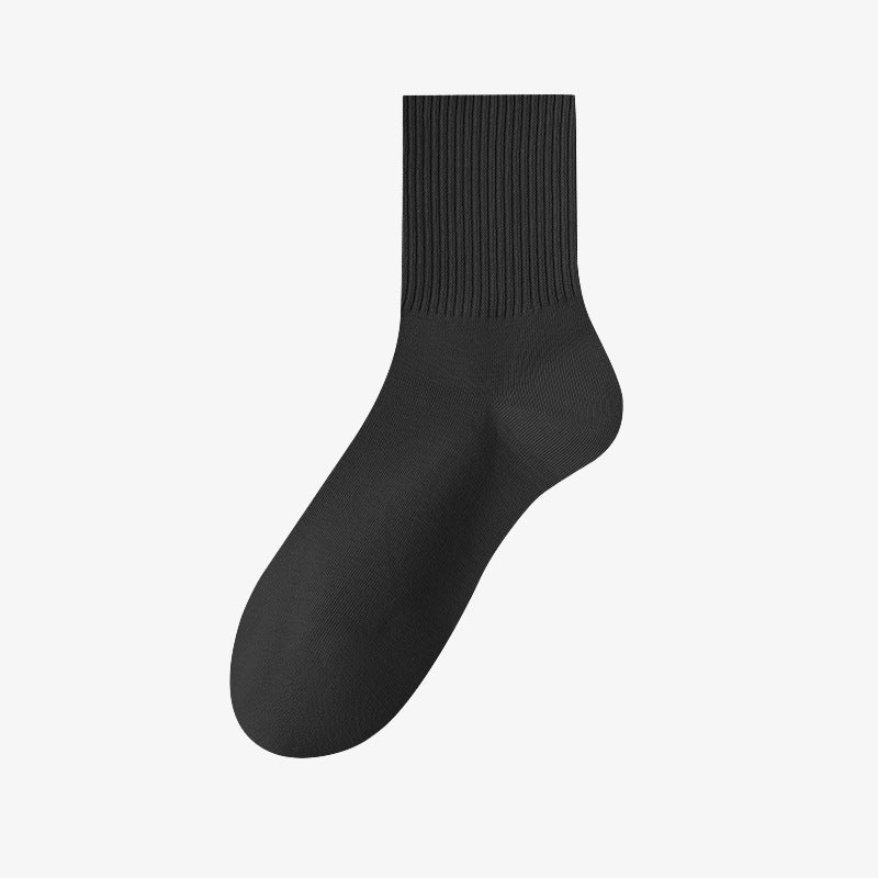 Plus Size Solid Color Soft Socks(6 Pairs)