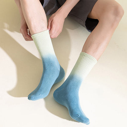 Plus Size Tie Dye Quarter Socks(5 Pairs)