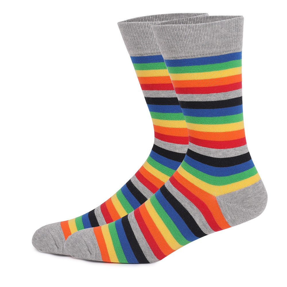 Leg Avenue Pride Crew Socken – Bunte Regenbogen-Socken Für Damen, Bequem & Modisch