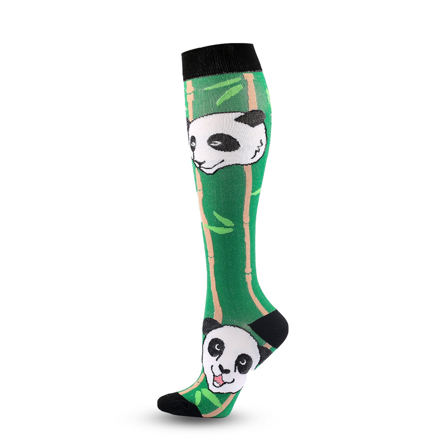 Cute Panda Pattern Compression Socks(6 Pairs)