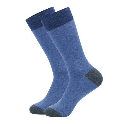 Plus Size Double Color Crew Socks(6 Pairs)