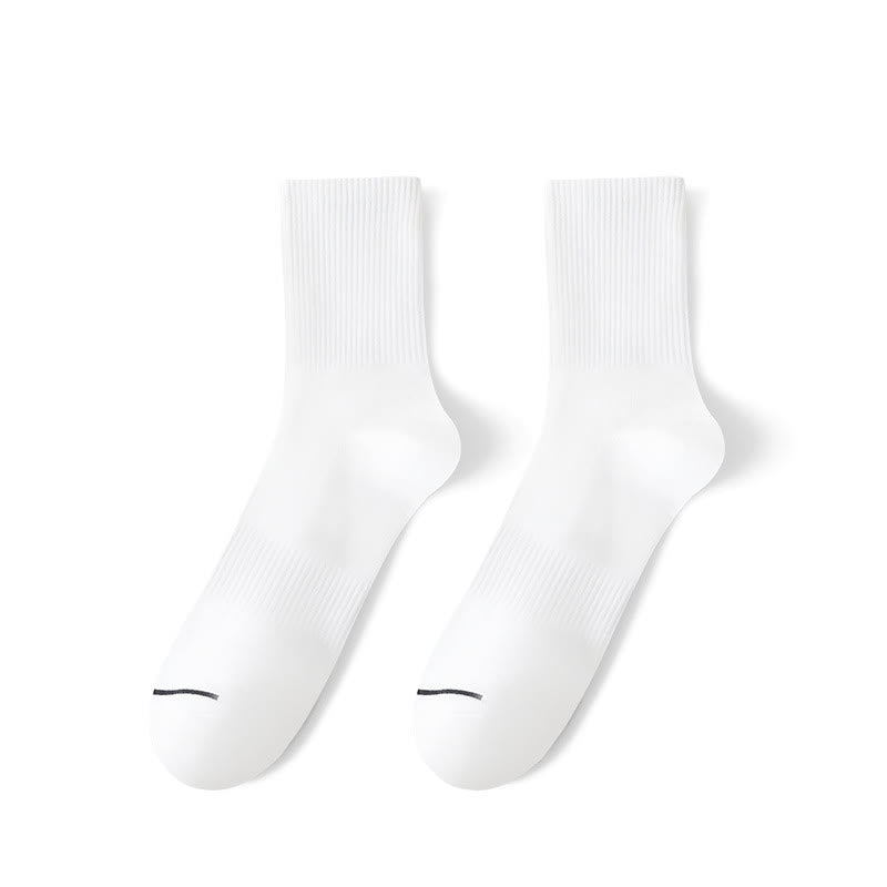 Plus Size Solid Comfy Quarter Socks(6 Pairs)