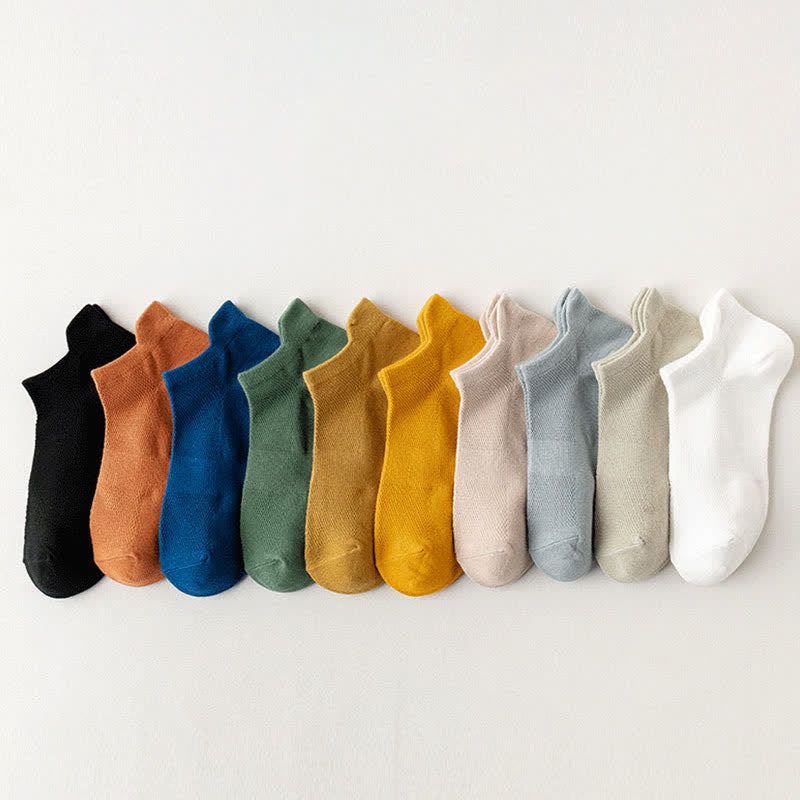 Plus Size Lift Ear Breathable Ankle Socks(5 Pairs)