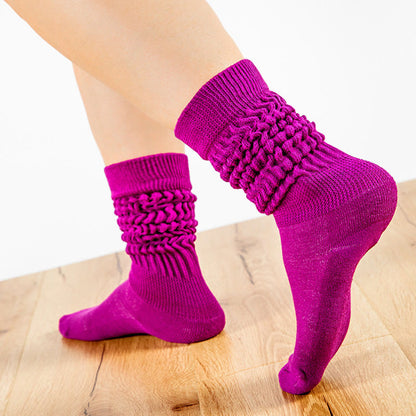 Candy Colored Soft Slouch Socks(2 Pairs)