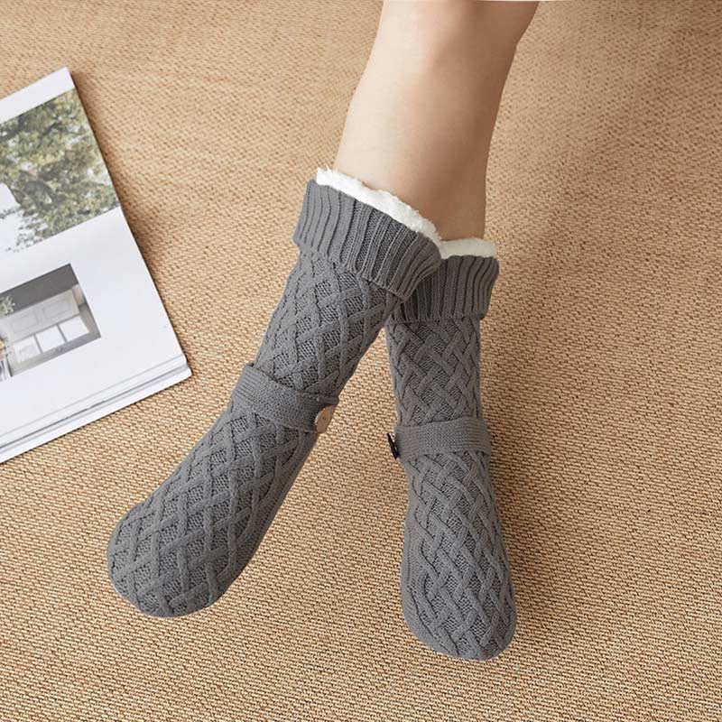 Christmas Wool Cozy Home Slipper Socks