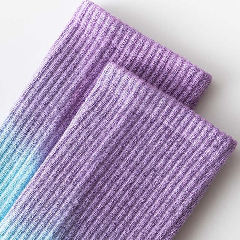 Plus Size Fashion Gradient Color Quarter Socks(5 Pairs)