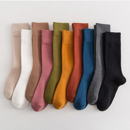 Plus Size Soft Durable Crew Socks(8 Pairs)