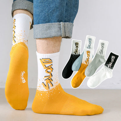 Plus Size Trendy Crew Socks(5 Pairs)