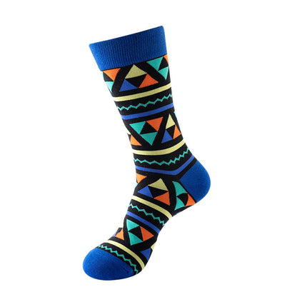 Plus Size Abstract Formula Crew Socks(5 Pairs)