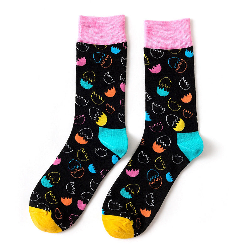 Plus Size Easter Eggs Quarter Socks(5 Pairs)