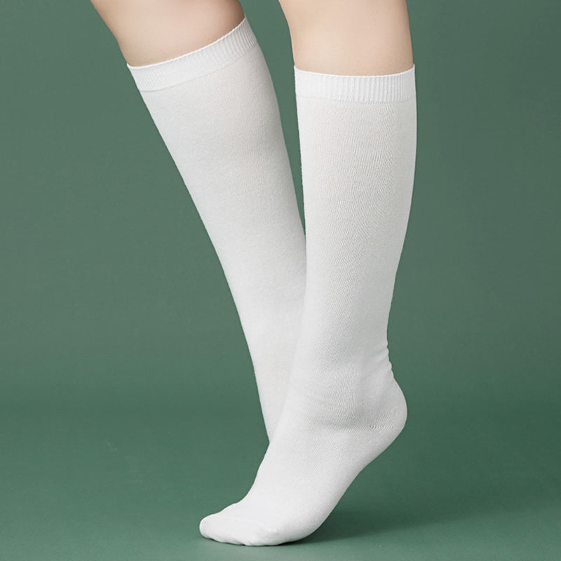 Plus Size Skin Friendly Knee High Socks(2 Pairs)