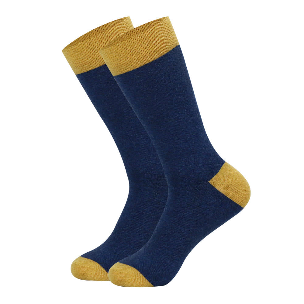 Plus Size Double Color Crew Socks(6 Pairs)