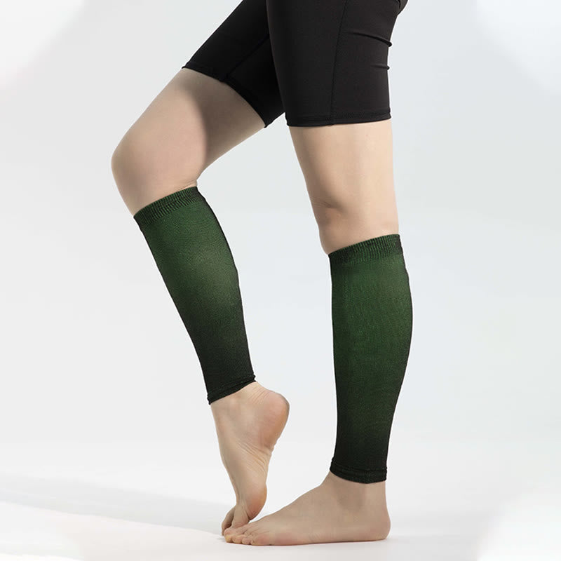 Ice Silk Footless Cool Compression Sleeve Socks Unisex