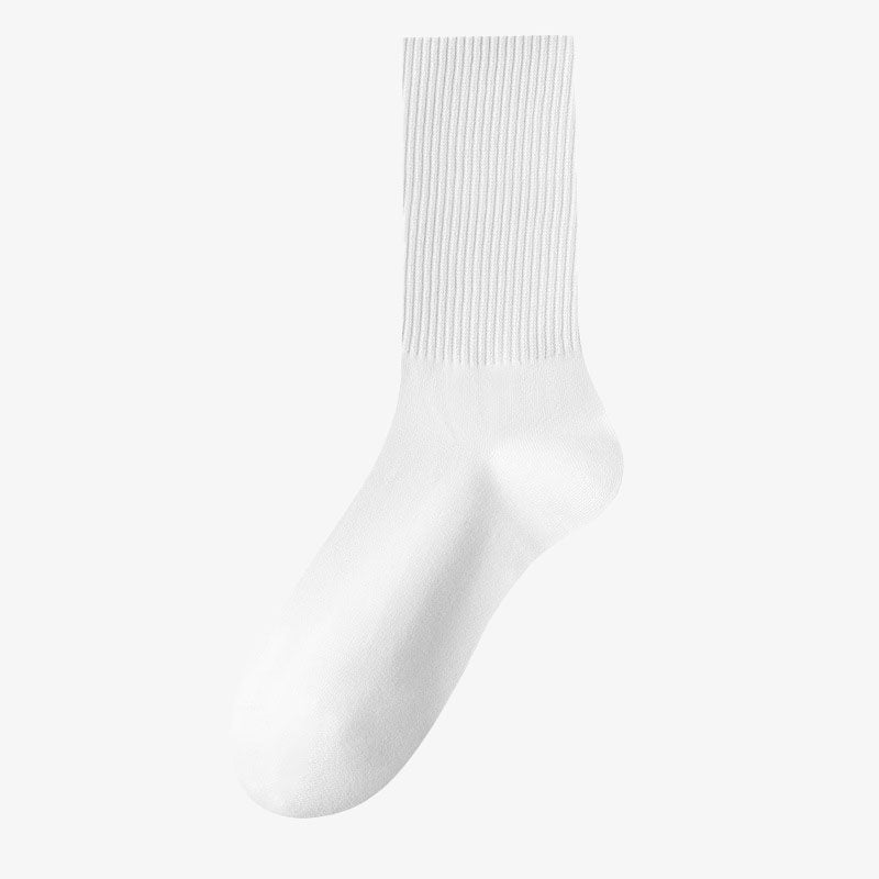 Plus Size Solid Color Soft Socks(6 Pairs)