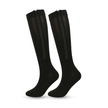 Zipper Knee High Compression Socks(3 Pairs)