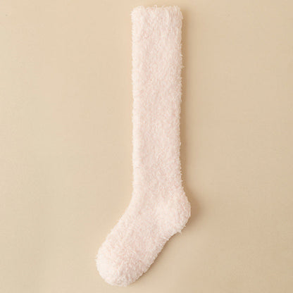 Plus Size Thickened Plush Knee High Socks(5 Pairs)